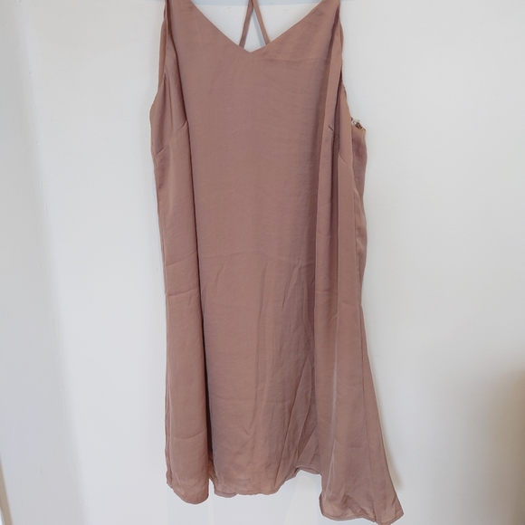 satin slip dress - Picture 2 of 3